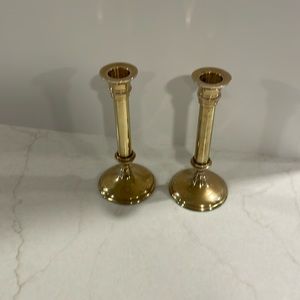 Brass candlesticks. Have 4 this size. See additional post for other 2